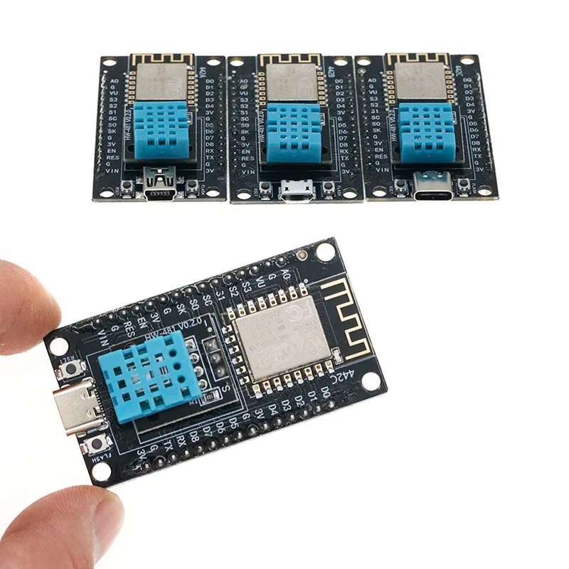 Temperature Sensor - DHT11 新バージョンの温度と湿度センサー CH340 開発ボード ESP8266 拡張