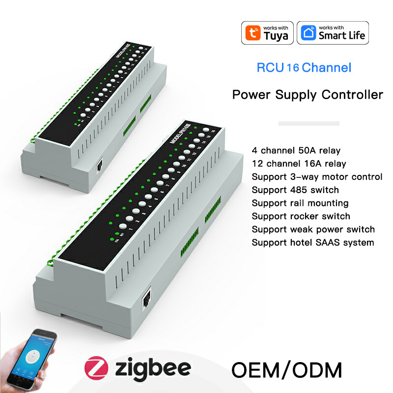 Tuya Smart Switch - RSH Tuya ZigBee 16チャンネル 16A 50A