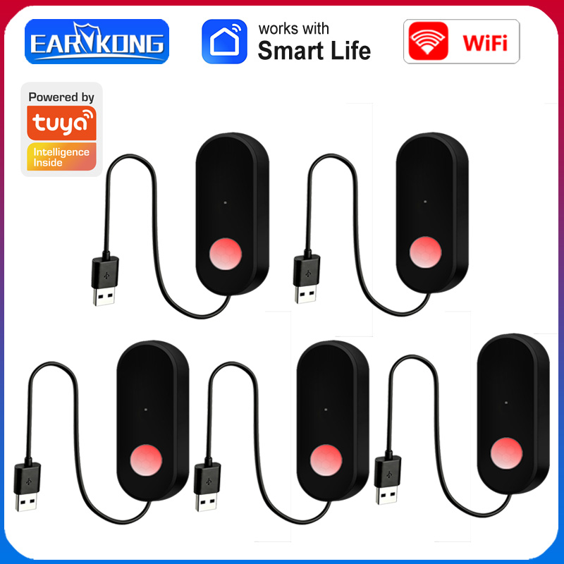 Smart Home Wiser - Tuya Wi-Fi対応 PIRモーションセンサー、人体検知用赤外線センサー、家庭用セキュリティデバイス、スマートライフアプリ対応、1メートルケーブル、USB電源