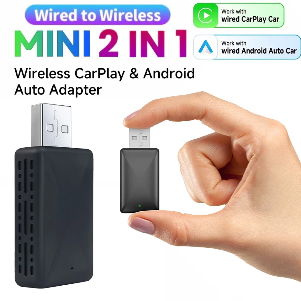 Wifi Smart Plug - ZHIYU 2 in 1 ワイヤレスCarplay&Android Autoアダプター