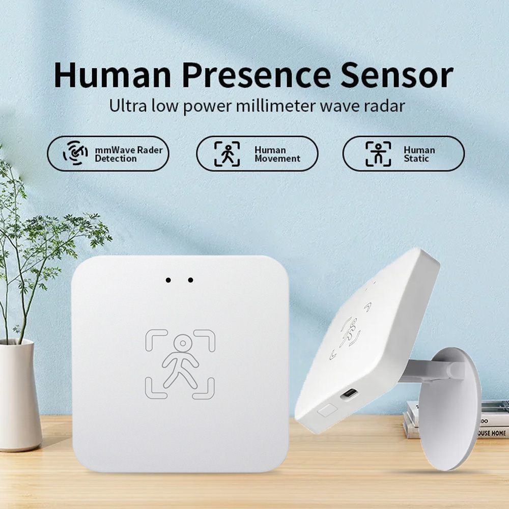 Smart Home Wiser - Tuya Zigbee 人存在検出器スマートライフミリ波レーダー Pir モーションセンサー輝度距離検出モニター呼吸