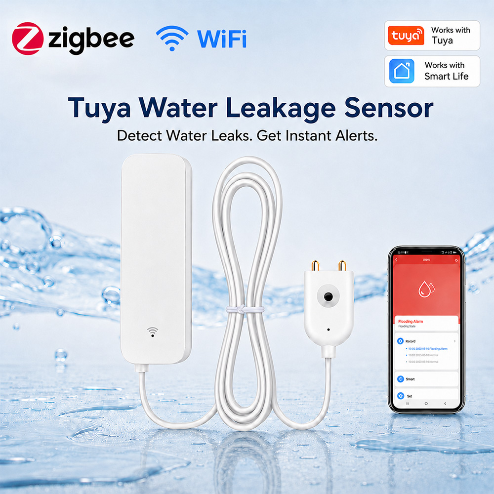 Smart Home Blog - ZigBee WiFi 水漏れセンサー 洪水漏水警報器 Tuya スマートライフ