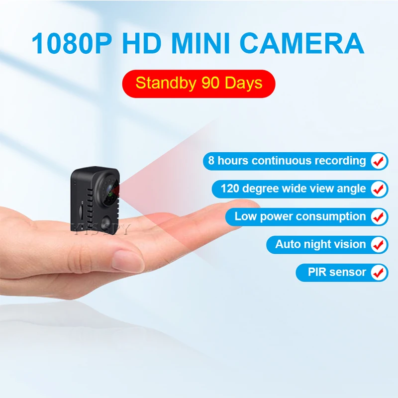Smart Home Kamera - HD ミニカメラカメラデジタルボイスレコーダーナイトビジョン Espia Camara Fotografica Gizli