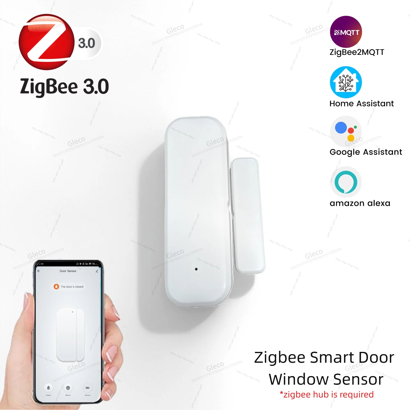 Smart Home Blog - Zigbee 窓ドアセンサー検出磁気窓センサードア開閉アラーム検出器スマートホームオートメーションセキュリティ Z2M