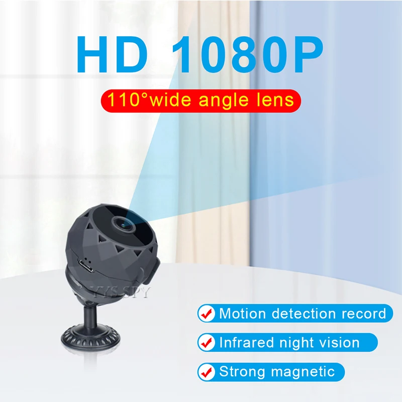 Smart Home Kamera - HD ミニカメラナイトビジョンデジタルカメラ磁気ボディカムスマートホームカマラ Fotografica セキュリティ Espia サポート隠し