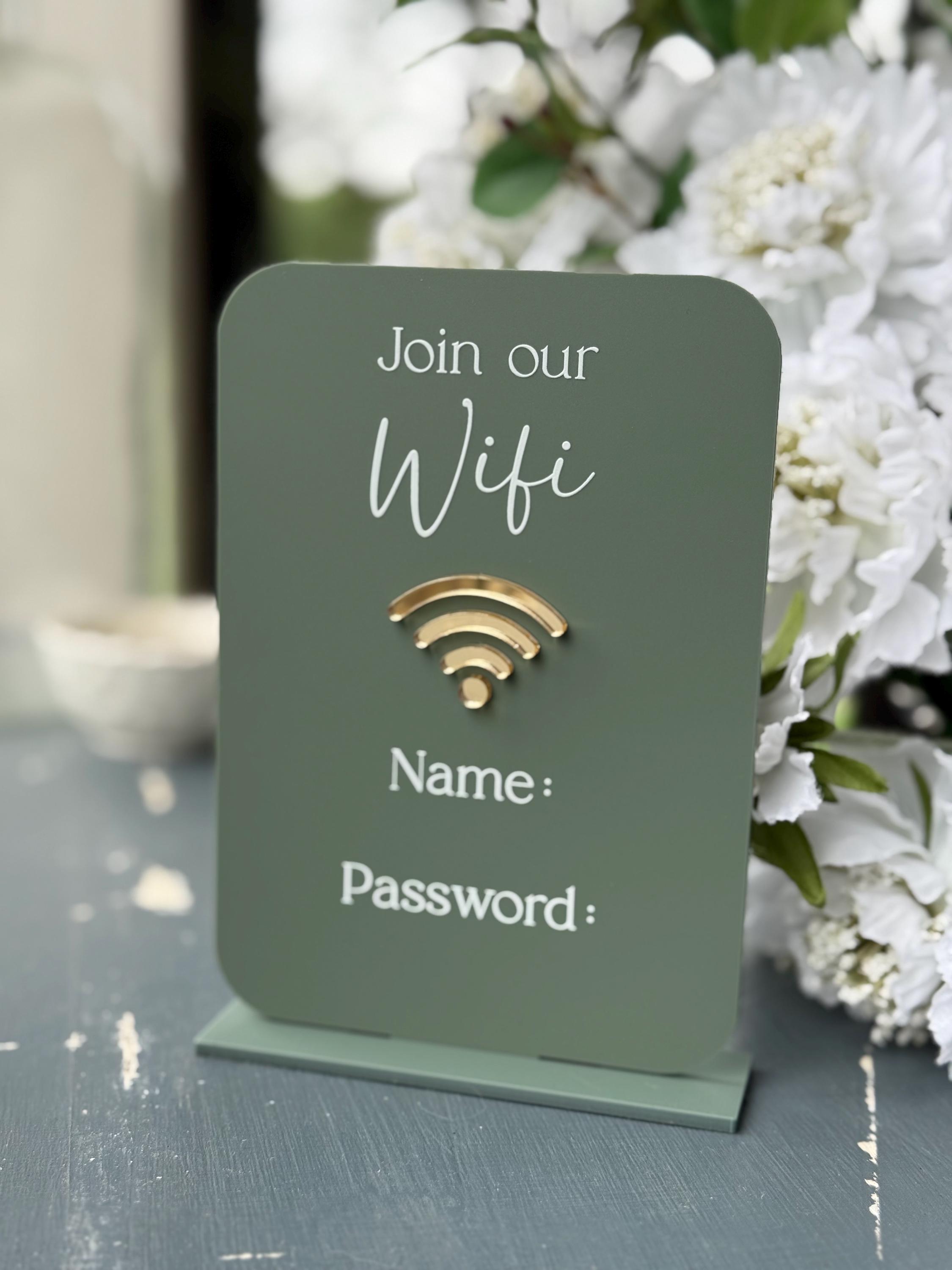 Airbnb Smart Home - アクリル製QRコード決済カード、パーソナライズされたロゴ・テキスト、ソーシャルメディアレビュー、WiFiネットワークサイン、Airbnb、カフェ、結婚式、店舗に最適