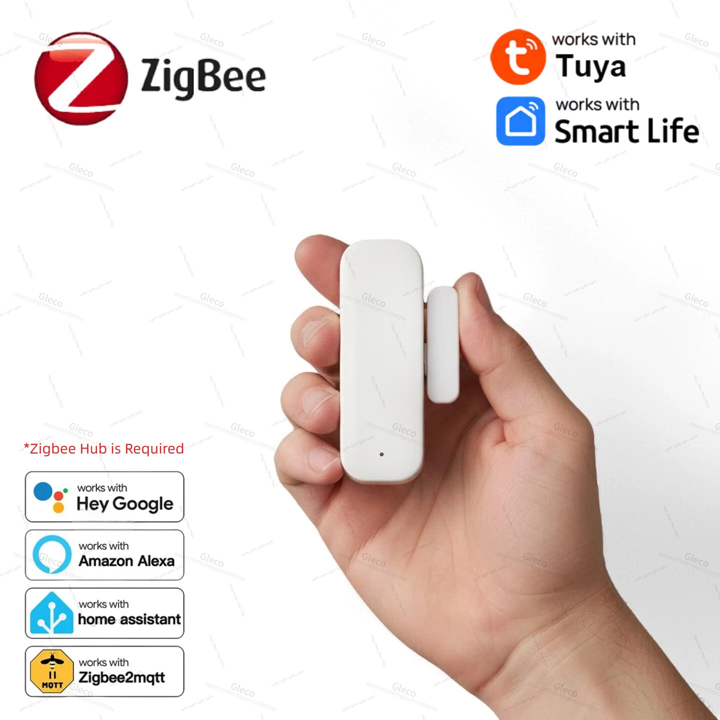 Smart Home Blog - Tuya Zigbee ドア窓センサー アラーム検知器 盗難防止 磁気接触式