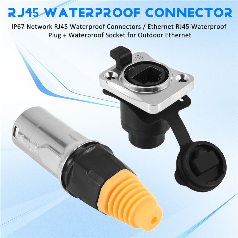 Smart Outdoor Plug - スマートIP67ネットワークRJ45防水コネクタ/イーサネットRJ45防水プラグ+屋外イーサネット用防水ソケット