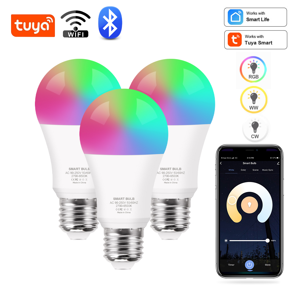Smart Home Diy - Tuya Wifi/Bluetooth スマート電球 Alexa Led ランプ