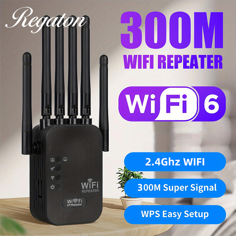 高利得300M WiFi信号ブースター 2.4GHz ワイヤ - Smart Home Network のレビューと価格