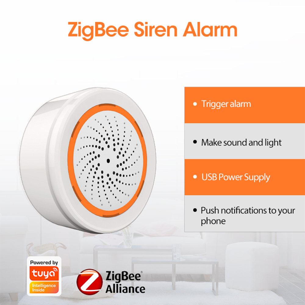 Tuya Zigbee スマートサイレンアラーム ホームセキ - Smart Home Nas のレビューと価格
