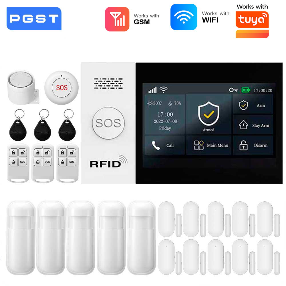 2.4G WIFIスマートGSMアラームシステム、TUYAス - Smart Home Wiser のレビューと価格