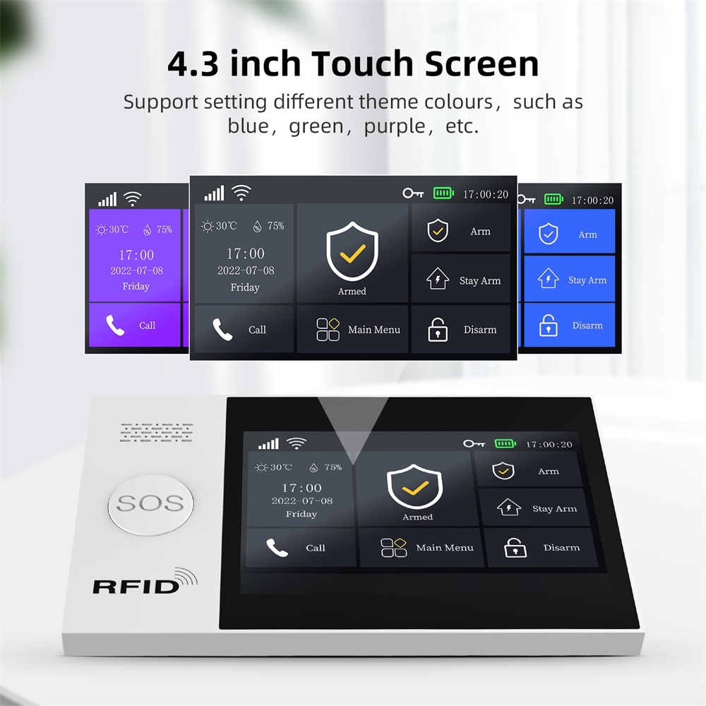 2.4G WIFIスマートGSMアラームシステム、TUYAス - Smart Home Wiser のレビューと価格
