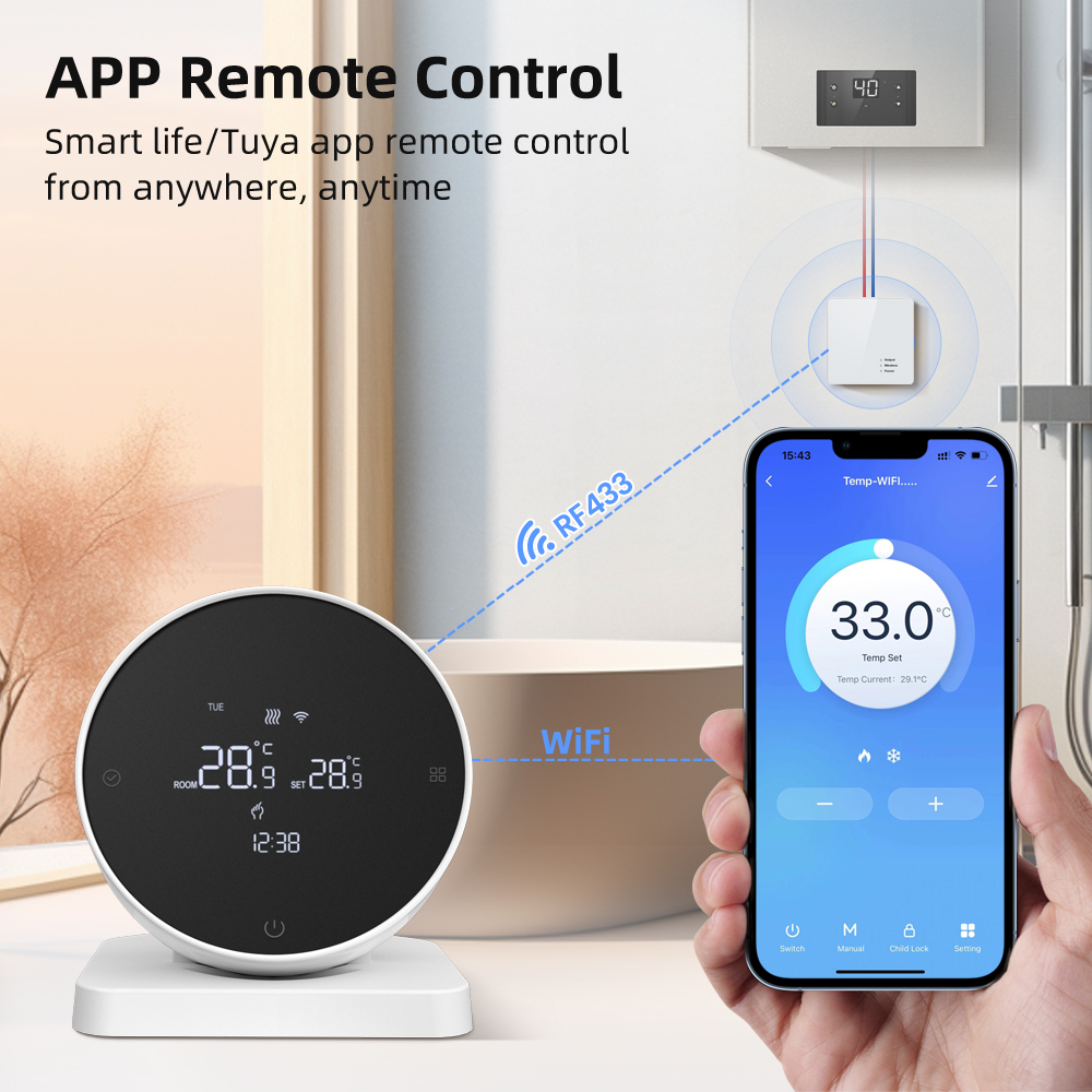 AVATTO WiFiスマートサーモスタット、RFワイヤレス - Smart Home Package のレビューと価格