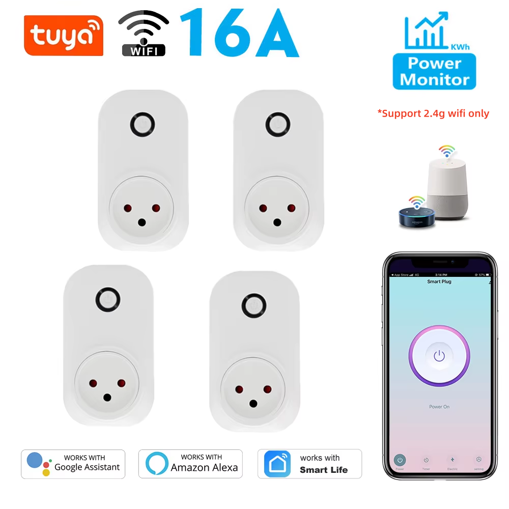Tuya スマートソケットイスラエルプラグ 16A パワーモ - Smart Outdoor Plug のレビューと価格
