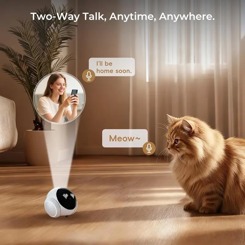 自動充電ドック付き可動式室内ペットロボットカメラ、スマートア - Smart Home Room のレビューと価格