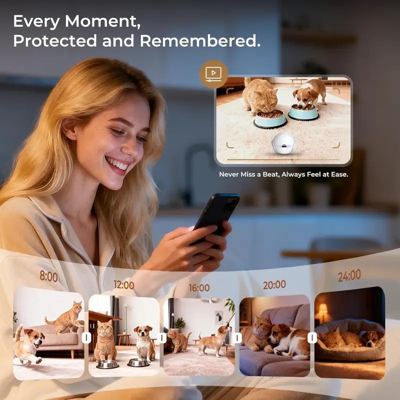自動充電ドック付き可動式室内ペットロボットカメラ、スマートア - Smart Home Room のレビューと価格
