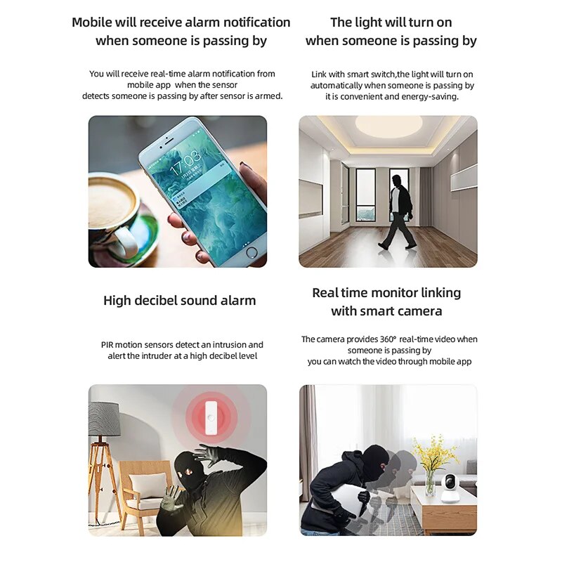Tuya WiFi Zigbee PIR モーションセンサー - Smart Home Wiser のレビューと価格