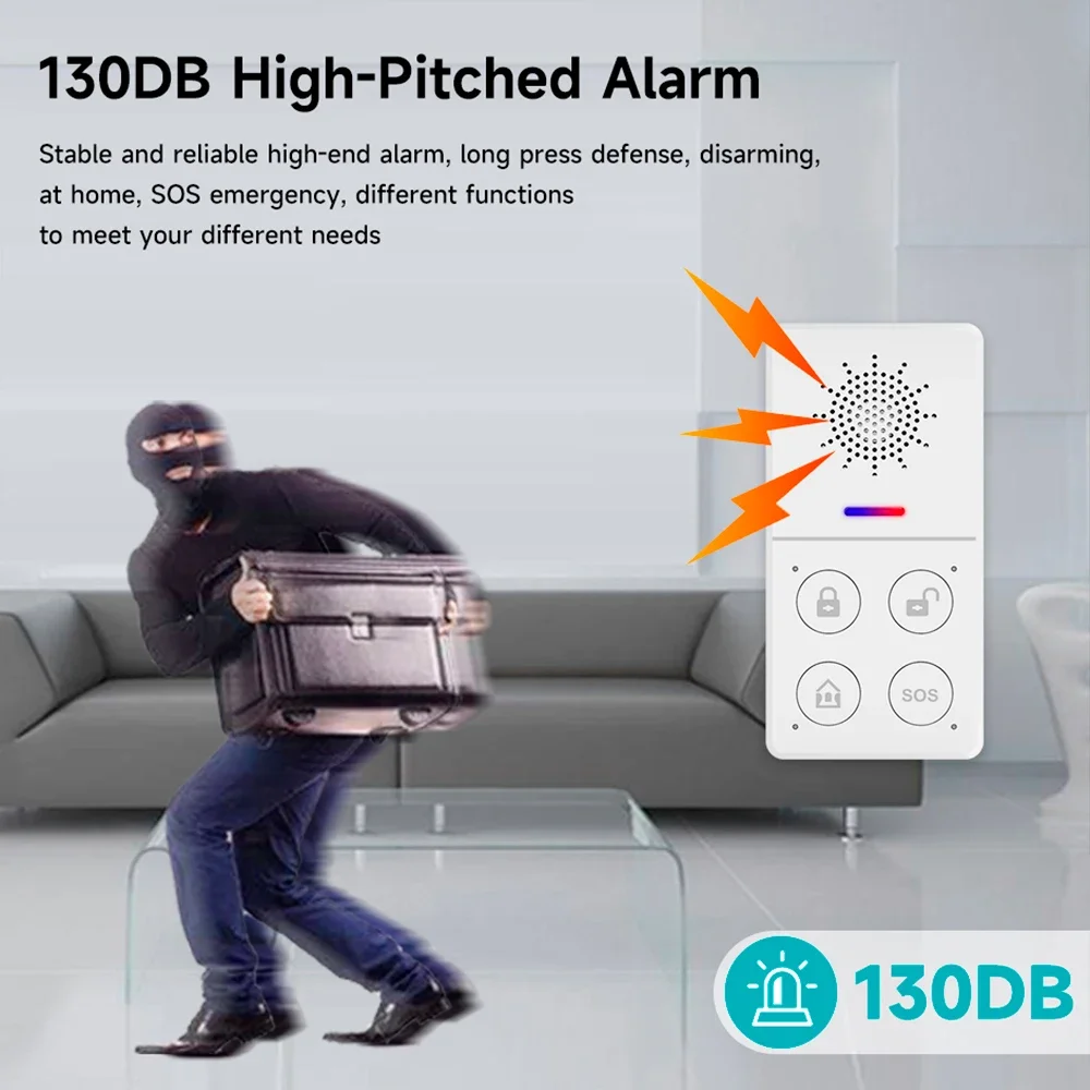 Tuya-ワイヤレスホームアラームシステム,防犯,スマートラ - Smart Home Package のレビューと価格