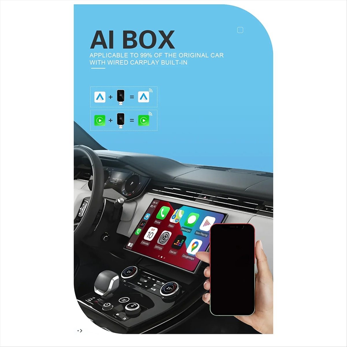 ワイヤレスCarPlay Android Autoワイヤレス - Wifi Smart Plug のレビューと価格