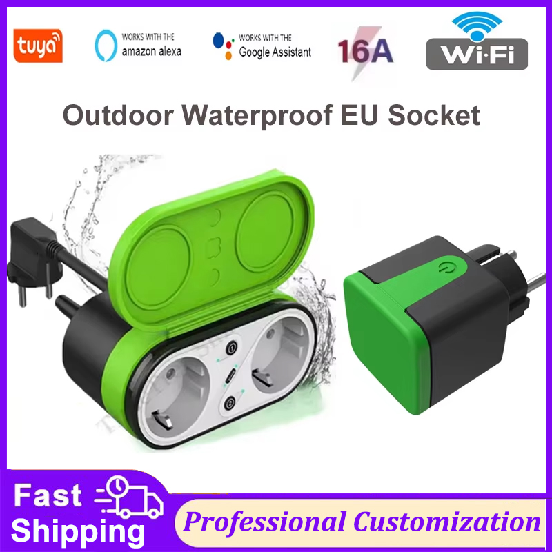 Tuya EU 16A Wifiスマート屋外プラグスイッチソ - Smart Outdoor Plug のレビューと価格