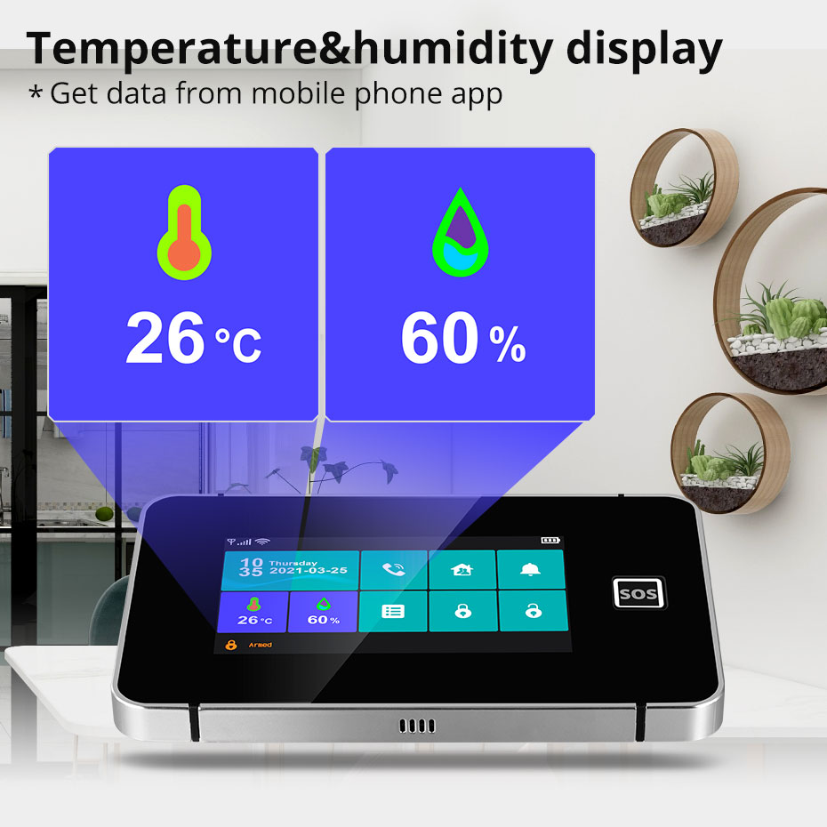 KERUI G60B WIFI GSM 警報システム 4.3 - Smart Home Ecosystems のレビューと価格