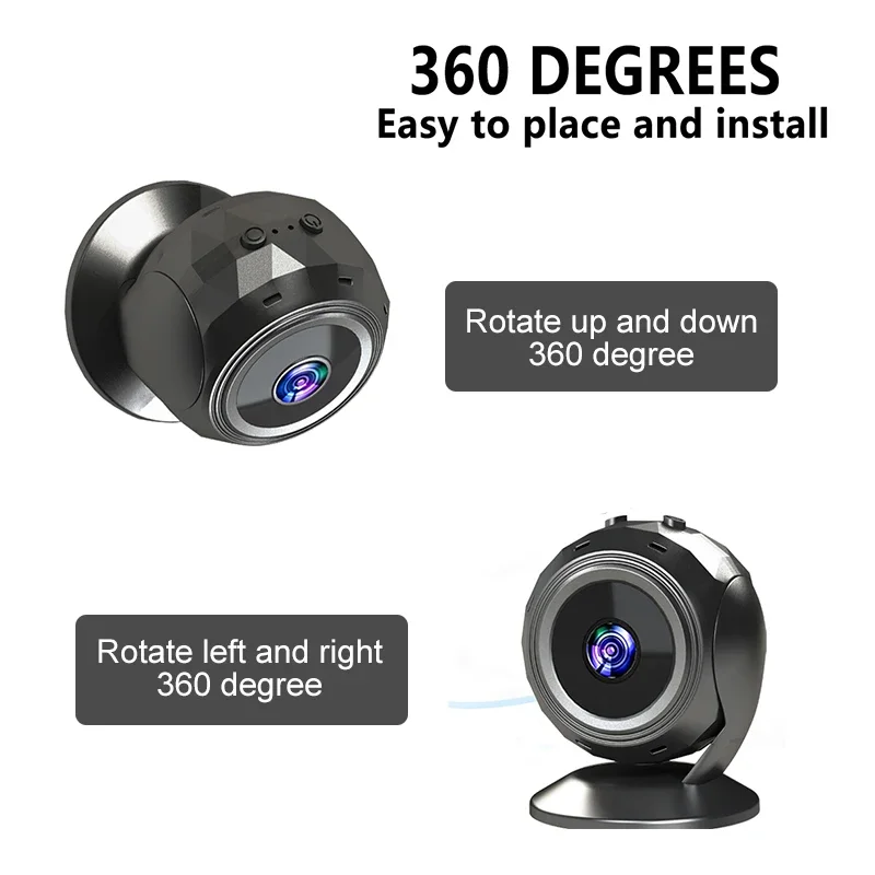 ミニWiFiカメラ360 °   回転 Espia デジタル - Smart Home Kamera のレビューと価格