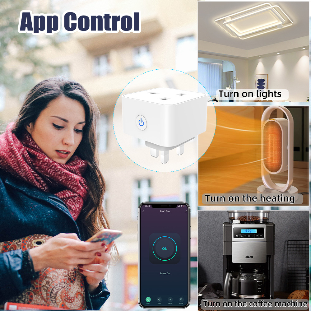 Tuya スマートソケット 16A/20A WiFi または - Smart Home Wiser のレビューと価格