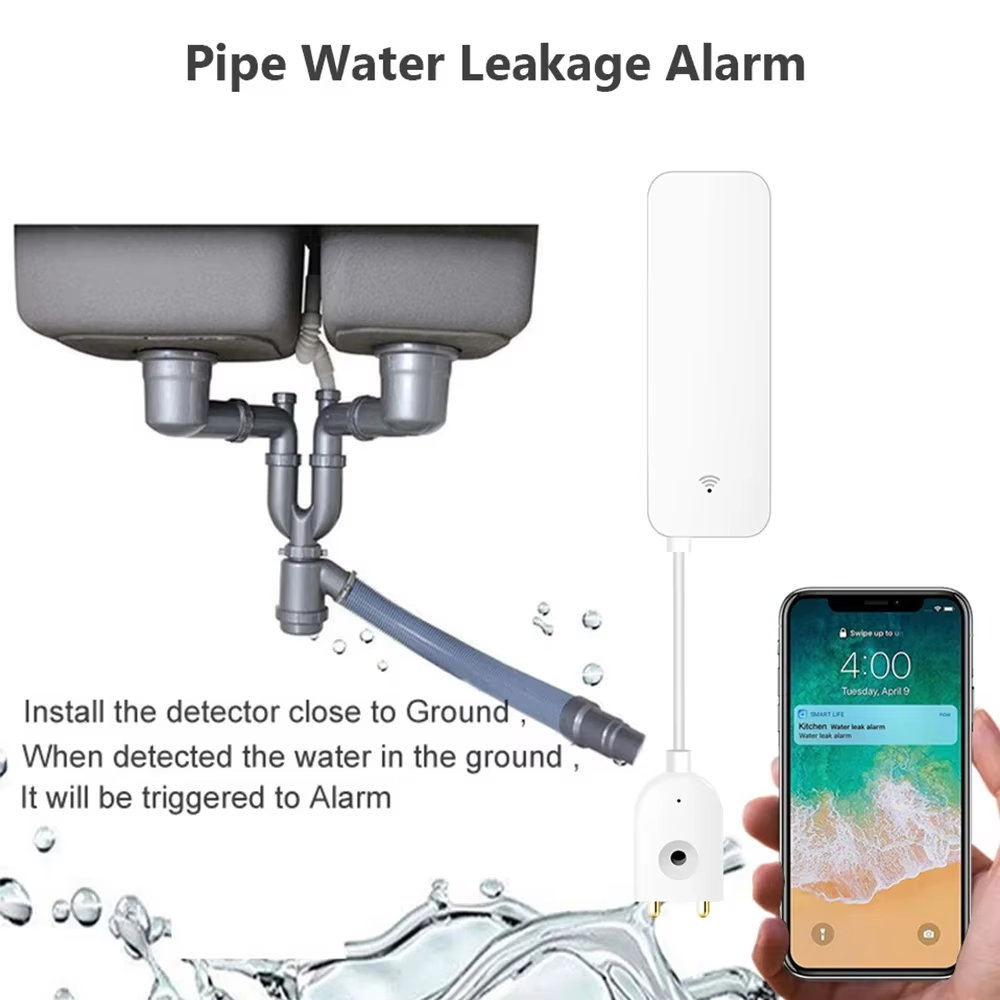 ZigBee WiFi 水漏れセンサー 洪水漏水警報器 Tu - Smart Home Blog のレビューと価格