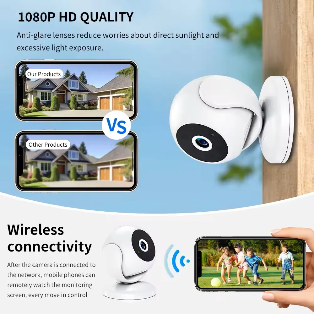 1080P スマートホーム Wifi カメラリアルタイムワイ - Smart Home Kamera のレビューと価格