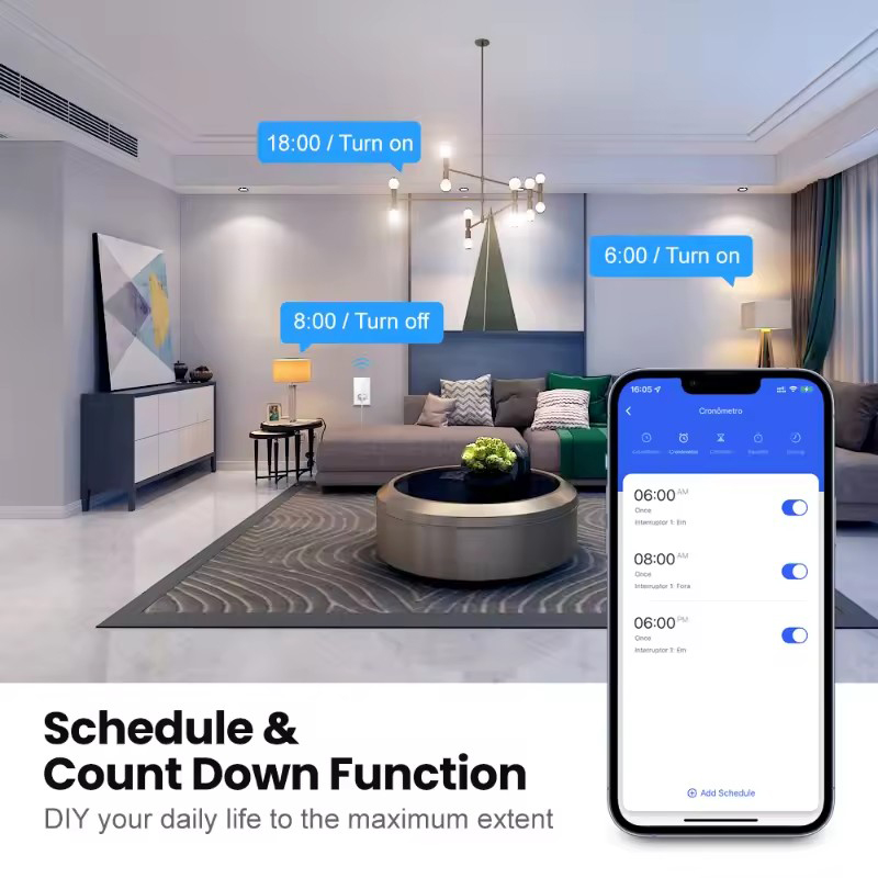 UNKAS Wifi スマートブラジルライトスイッチ壁ソケッ - Tuya Smart Switch のレビューと価格