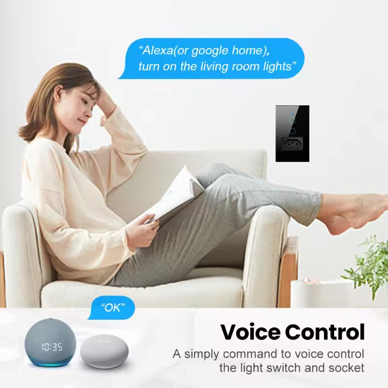 UNKAS Wifi スマートブラジルライトスイッチ壁ソケッ - Tuya Smart Switch のレビューと価格