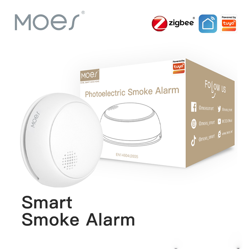 MOES ZigBee スマートワイヤレス煙探知機火災 85 - Smart Home Moes のレビューと価格