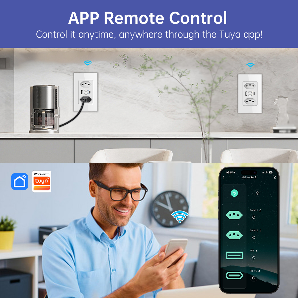 MANHOT Wifi スマートブラジルソケットスイッチ U - Wifi Smart Plug のレビューと価格