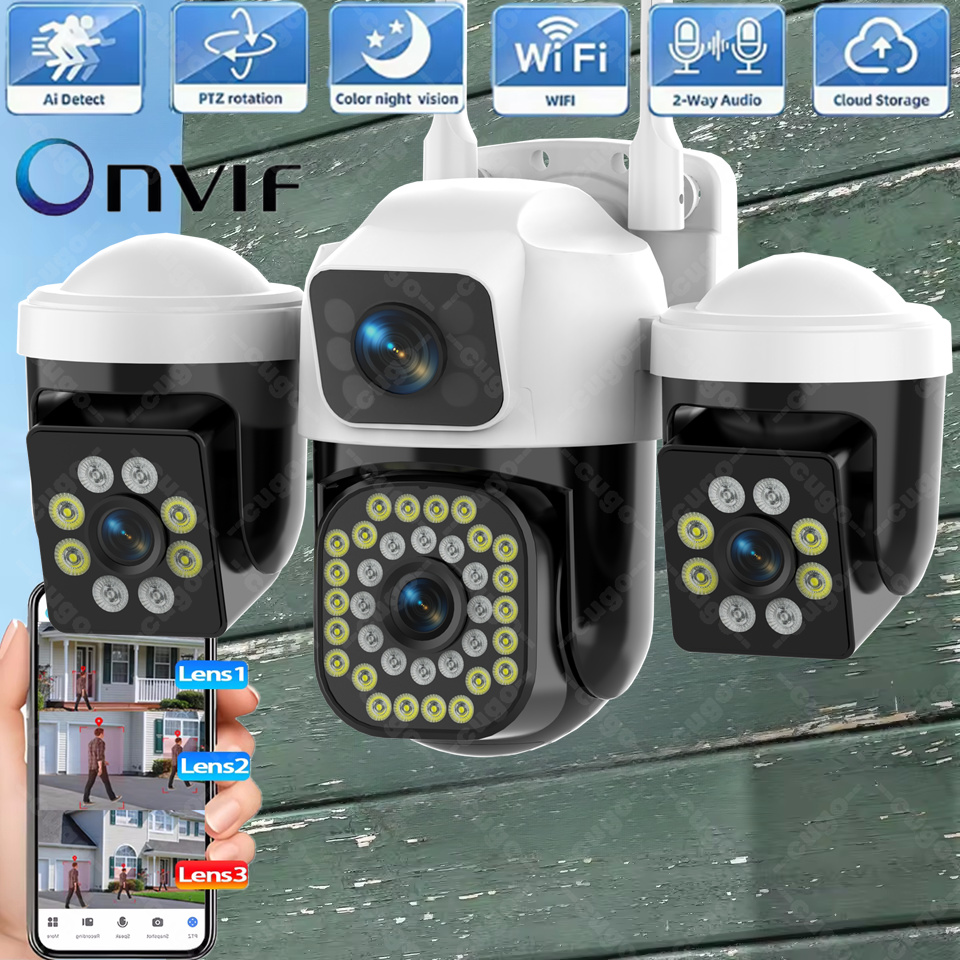 15MP セキュリティカメラ 3-HD スクリーン 自動追跡 - Smart Home Kamera のレビューと価格