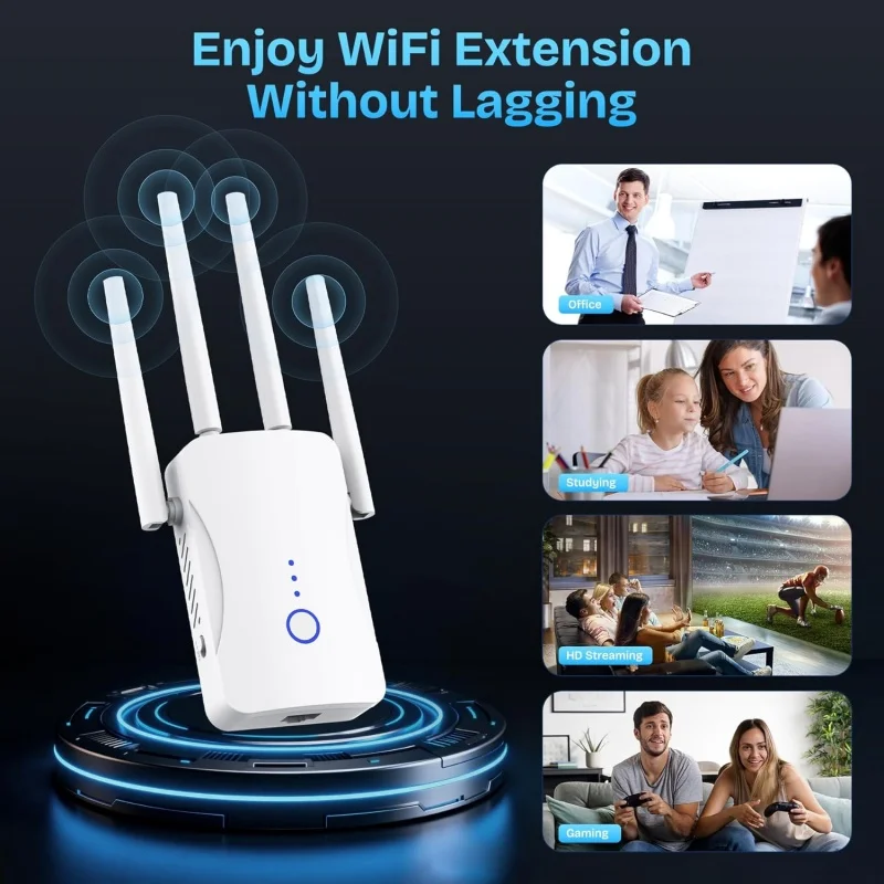 1200Mbps デュアルバンド WiFi リピーター ワイ - Smart Home Network のレビューと価格