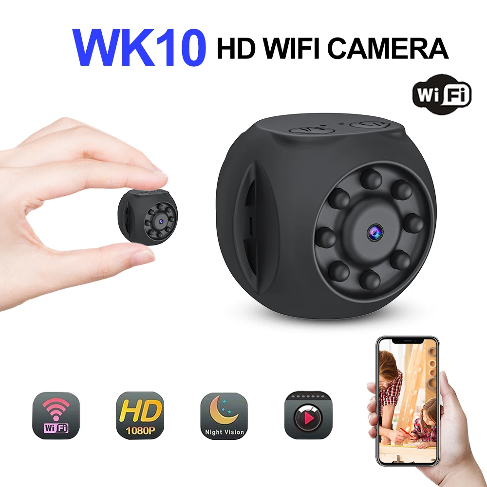 Wi-Fi付きWK10ミニセキュリティカメラ,IPカメラレコ - Smart Home Kamera のレビューと価格