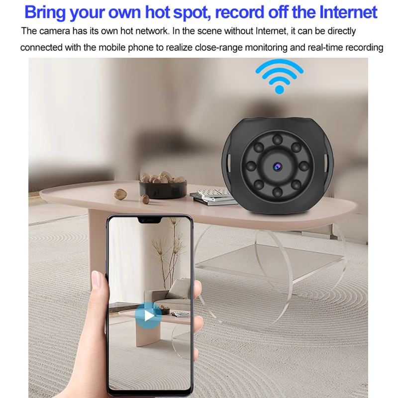Wi-Fi付きWK10ミニセキュリティカメラ,IPカメラレコ - Smart Home Kamera のレビューと価格