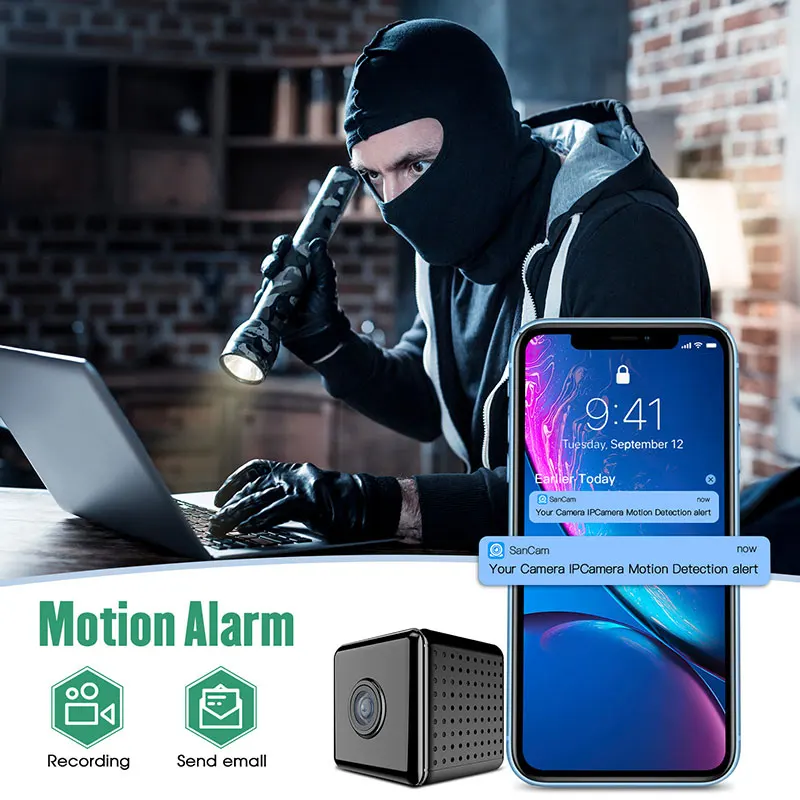 ミニWi-Fiデジタル暗視カメラ,スマートホーム,セキュリテ - Smart Home Kamera のレビューと価格
