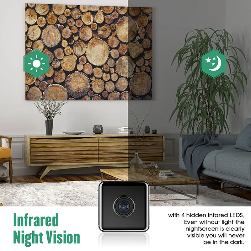 ミニWi-Fiデジタル暗視カメラ,スマートホーム,セキュリテ - Smart Home Kamera のレビューと価格
