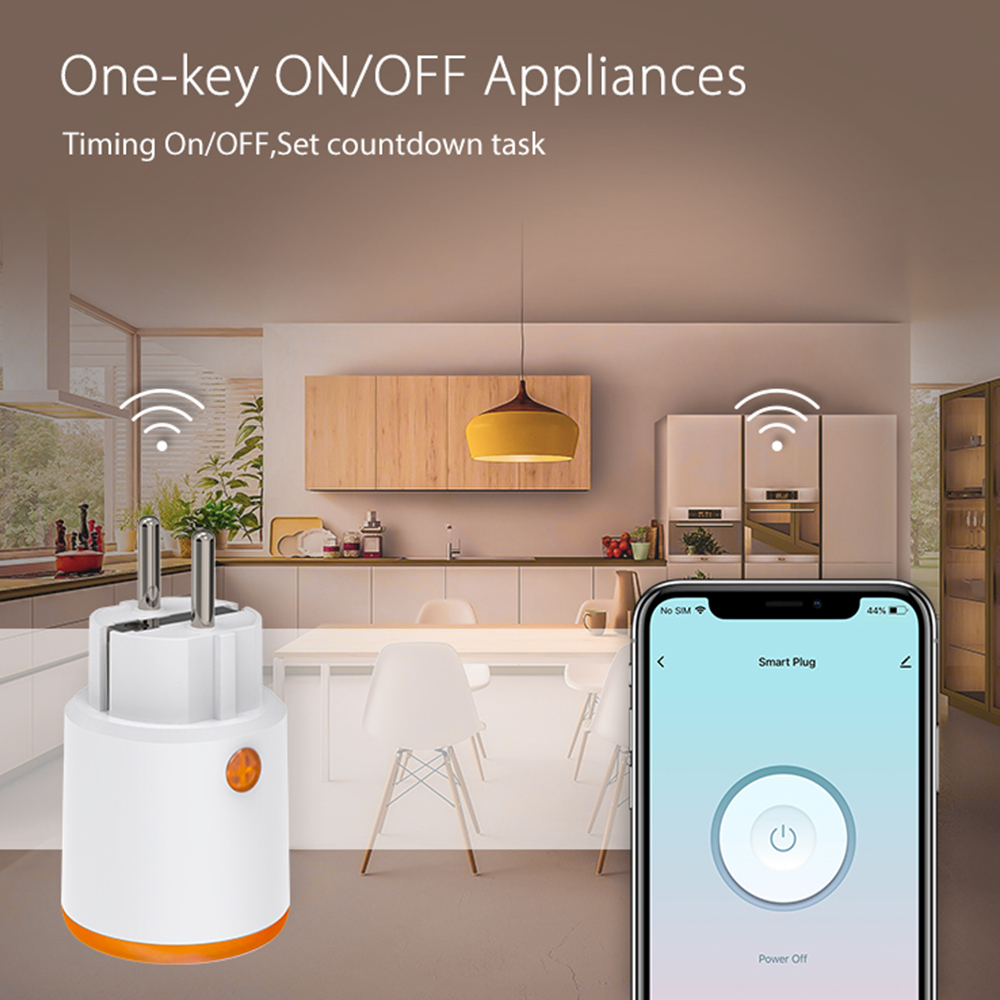 スマート Zigbee プラグソケット 3680 ワット 1 - Smart Home Wiser のレビューと価格