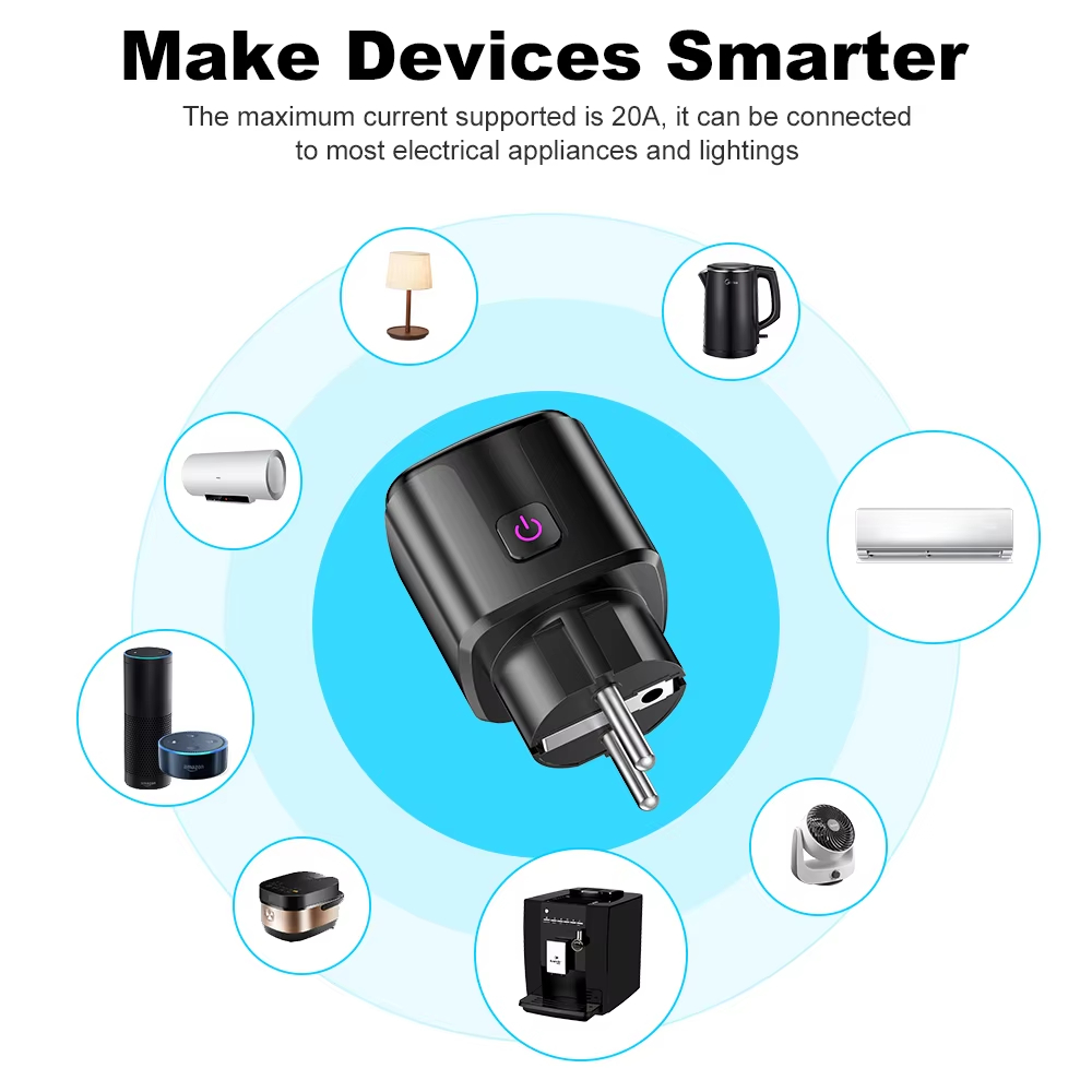 20A AC100-240V Wifi スマートプラグ スマ - Smart Outdoor Plug のレビューと価格
