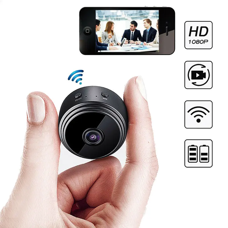 HD 1080P ミニデジタル Wifi カメラ小型ビデオカ - Smart Home Kamera のレビューと価格