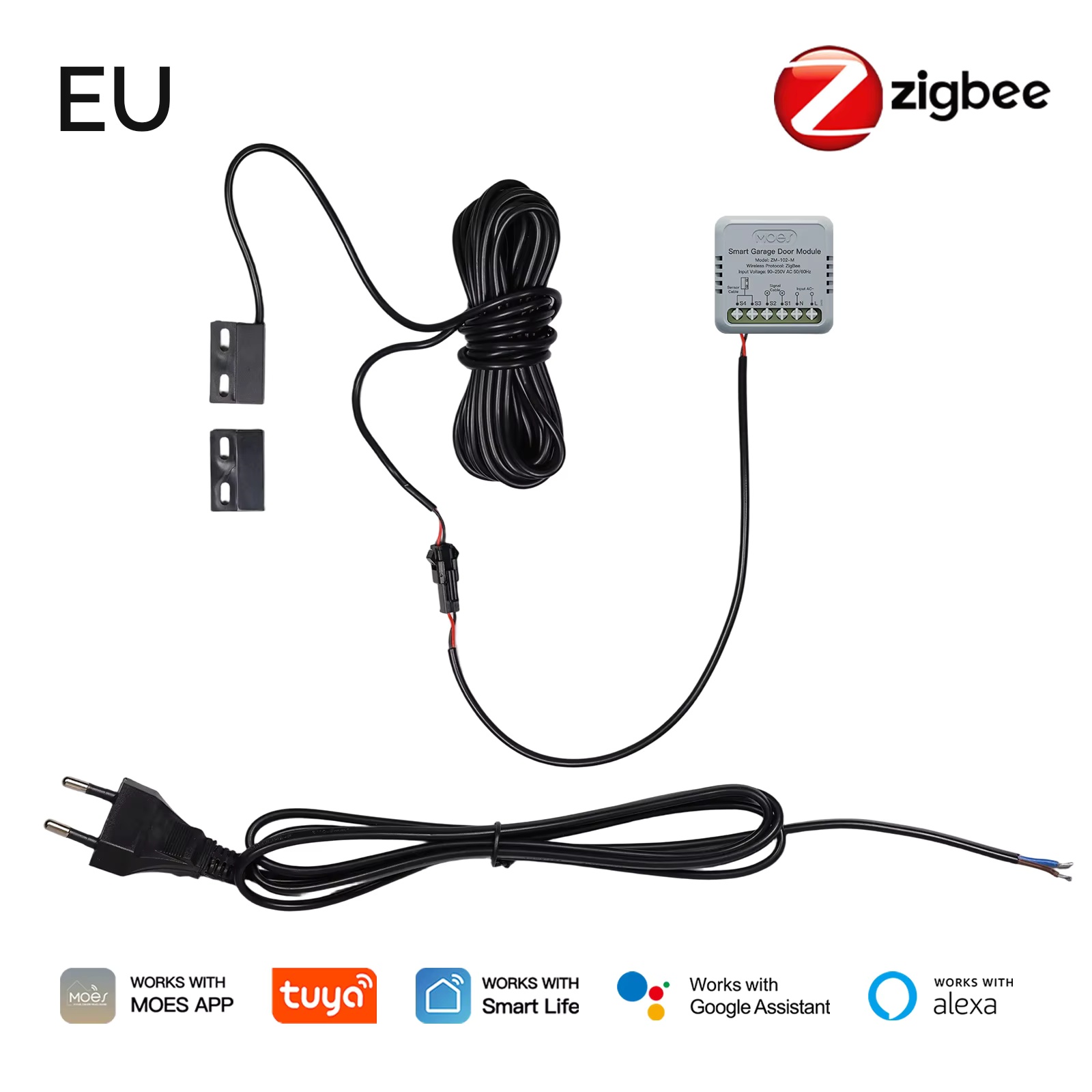MOES Zigbee ガレージドアコントローラーモジュール - Smart Home Moes のレビューと価格