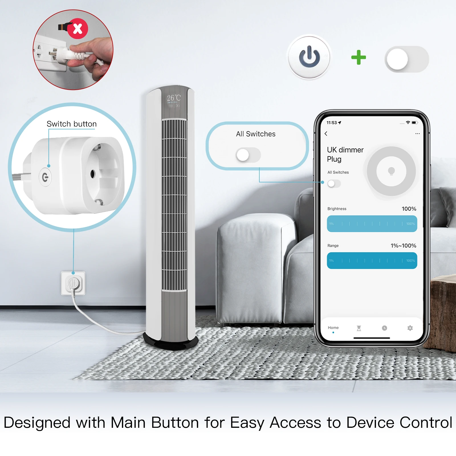 MOES Tuya WiFi スマートプラグ 調光可能な電源 - Smart Outdoor Plug のレビューと価格