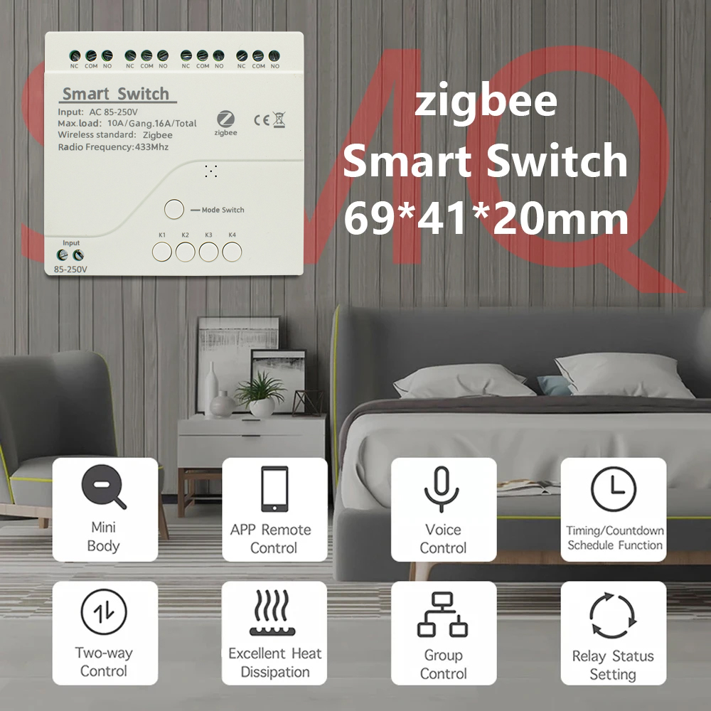 ZigbeeスマートスイッチWifiリレーモジュールホームオ - Smart Home Diy のレビューと価格
