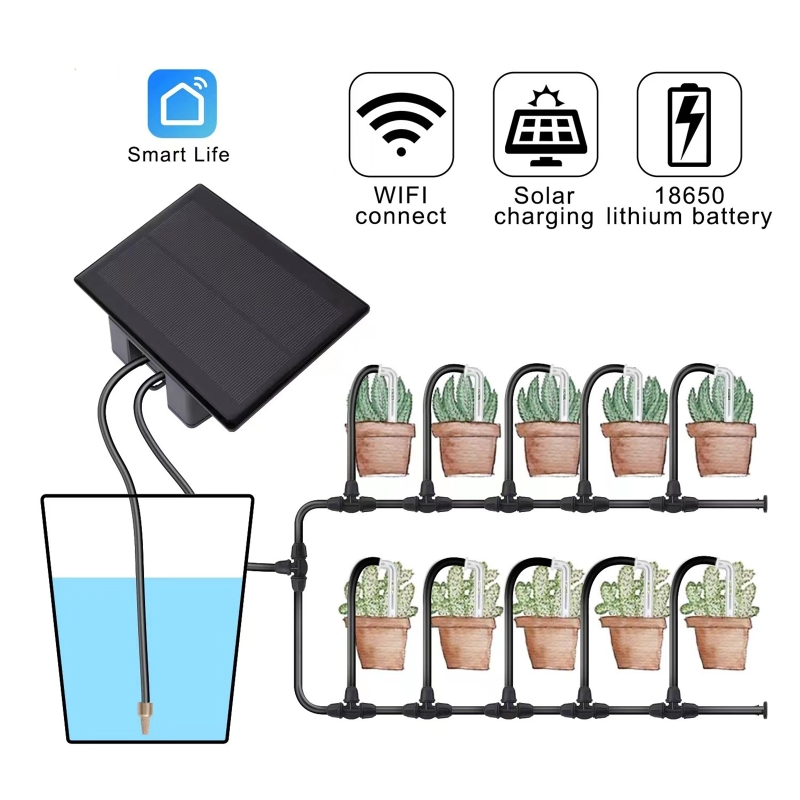 WIFI ソーラー自動散水機キットモバイルアプリリモコンホー - Smart Home Diy のレビューと価格