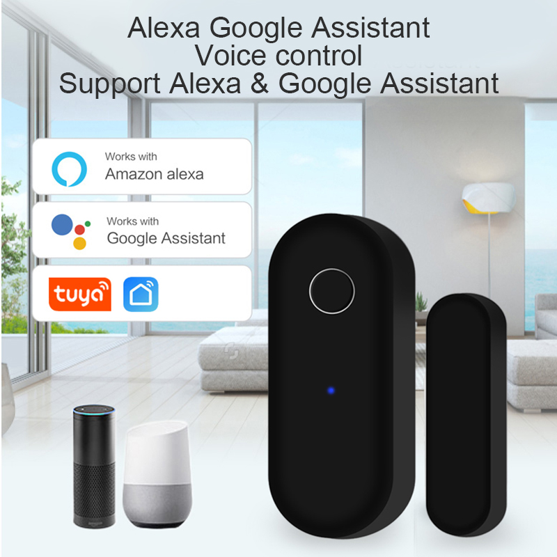 Tuya WiFi ドア開閉検知器 ブラック スマートライフ - Smart Home Blog のレビューと価格