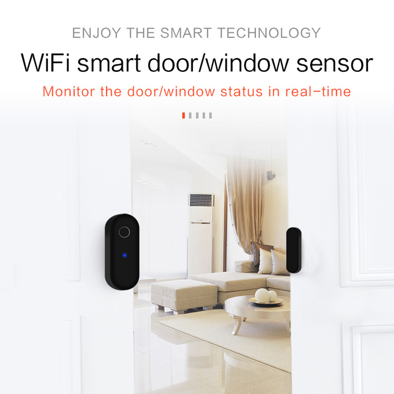 Tuya WiFi ドア開閉検知器 ブラック スマートライフ - Smart Home Blog のレビューと価格