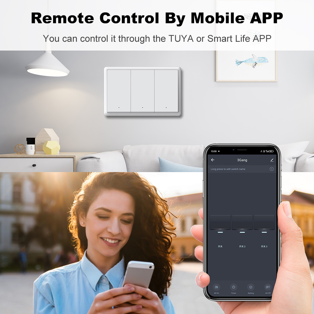MANHOT ZigBee3.0 スマートスイッチ 中性線不 - Tuya Smart Switch のレビューと価格